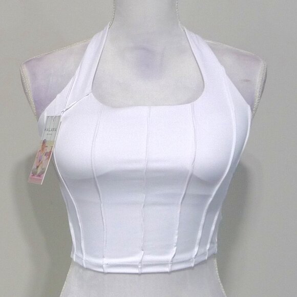 HALARA Tops - HALARA HALTER TOP BUILT IN BRA SMALL
